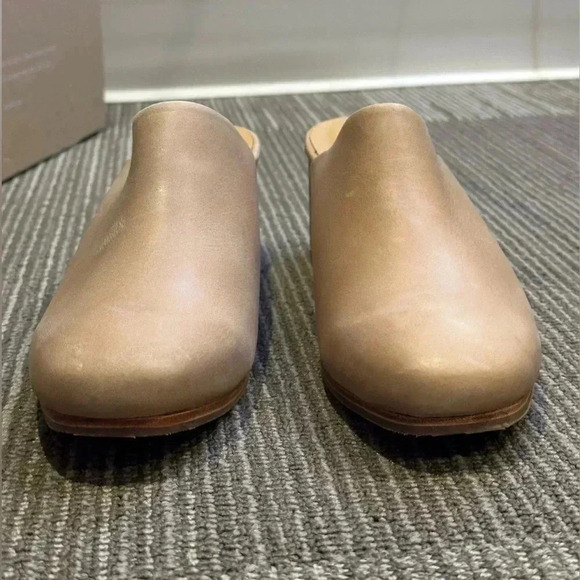 NEW | Nisolo Almond All-Day Waterproof Block Heeled Leather Mule Women’s 8.5 - Picture 9 of 16